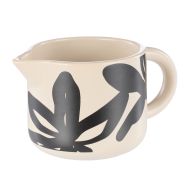 Leaf & Bean Freya Milk Jug 250ml Oat & Black 13x8x7cm