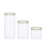 SVNA Glass Canister 4pcs Set Cream