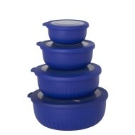 SVNA Stack & Store 4pcs Set Blue 360ml/720ml/1.2L/2.2L