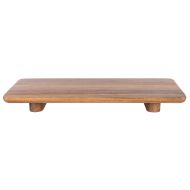 Davis & Waddell Theo Acacia Wood Raised Serving Platter Natural 40x18x3cm