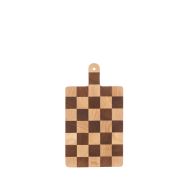 Davis & Waddell Hudson Acacia Wood Checkerboard Serving Board with Handle Natural 36x20x2cm