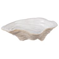Amalfi Baylor Shell Plate Reactive White 18.5X11.8X5.3