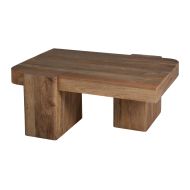 Grand Designs Wooden Block Coffee Table Natural 100x100x45cm