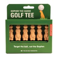 Kikkerland Gopher the Caddy Golf Tee Brown 1.7x1.7x7.7cm