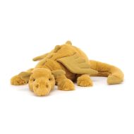 Jellycat Golden Dragon Medium Gold & Glitter 14x50x12cm