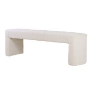 Amalfi Olsen Bench Seat White 150.5x40x46.5cm