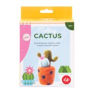 isGift Felting Kit - Cactus Multi-Coloured 10x8cm