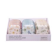The Australian Collection Zipper Travel Case - Sylvia Harvey Walker CDU 12pcs/3 Assorted 8.5x5x12cm
