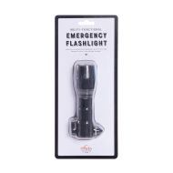 The Auto Collection Multi-Functional Emergency Flashlight Black 13.3x3x3cm
