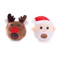 Discovery Zone Christmas Squish A Ball CDU 12pcs/2 Assorted 7.5x7.5x9cm