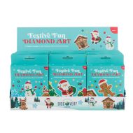 Discovery Zone Festive Diamond Art Kit (3pcs Set) CDU 24pcs/3 Assorted 11x2x14cm