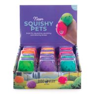 Discovery Zone Neon Squishy Pets CDU 24pcs Assorted 5x6x4cm