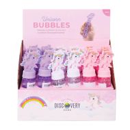 Discovery Zone Unicorn Bubbles CDU 24pcs/3 Assorted 4x2.5x14cm