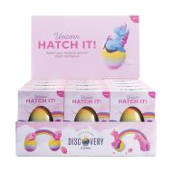 Discovery Zone Hatch It Unicorn Fantasy Large CDU 12pcs/3 Assorted (New Item Code) 13.2x9.6x8.4cm