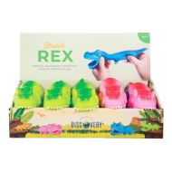 Discovery Zone Stretch T-Rex CDU 12pcs/4 Assorted 19x5.5x5.5cm