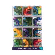 Discovery Zone 3D Sensory T-Rex CDU 36pcs/6 Assorted 5x12x6cm