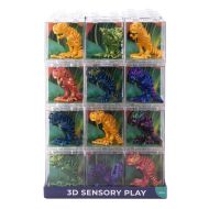 Discovery Zone 3D Sensory T-Rex CDU 36pcs/6 Assorted 5x12x6cm
