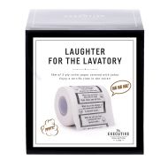 The Executive Collection Laughter For The Lavatory Novelty Toilet Paper Black & White 1600cm