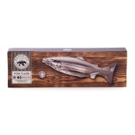 Maverick Fish Flask Silver 21x6x2cm