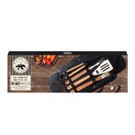 Maverick BBQ Tools 4pcs Set With Carry Bag Multi-Coloured 44x15x5cm