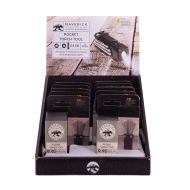 Maverick 8-in-1 Pocket Torch Tool CDU 12pcs Black 3.3x2.8x8.2cm