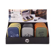 Maverick Zipper Travel Case CDU 12pcs/3 Assorted 8.5x5x12cm