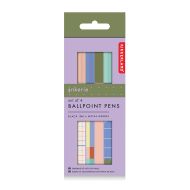 Kikkerland Inkerie Ballpoint Pens 4pcs Set Multi-Coloured 1x1x14cm