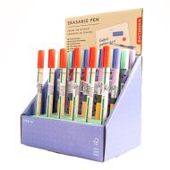 Kikkerland Inkerie Erasable Pen CDU 24pcs/4 Assorted 1x1x15cm