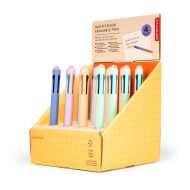 Kikkerland Inkerie Multicolour Erasable Pen CDU 16pcs/4 Assorted 1.5x1.5x14cm