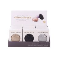 isGift Glitter Brush - Glitz & Glam CDU 12pcs/3 Assorted 7x4.5x9.5cm