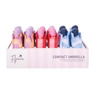 isGift Compact Umbrella - Fly With Me CDU 12pcs/3 Assorted 16x7x4cm