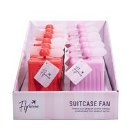 isGift Suitcase Fan - Fly With Me CDU 12pcs/2 Assorted 5.6x2.1x12cm