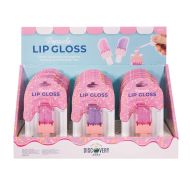 Discovery Zone Popsicle Lip Gloss CDU 18pcs/2 Assorted 1.95x3x8cm