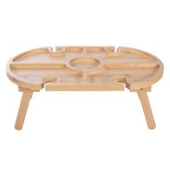 isGift Eclectic Summer Mini Picnic Table Natural 40x25x15cm