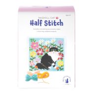 The Cat Collective Half Stitch Kit Multi-Coloured 25.4x25.4cm
