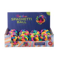 isGift Rainbow Spaghetti Ball (12 Disp) Multi-Coloured 6.5cm