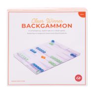 isGift Clear Winner - Backgammon Lime & Blue Board: 26x26x5cm