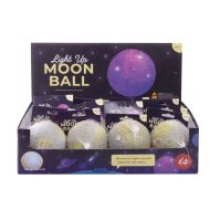 isGift Light Up Moon Ball (12 Disp) Grey 7cm