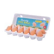 isGift Bouncing Egg (12 Disp) Beige 5.5x4x4cm