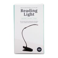 Tech 2 IT Rechargeable Clip On Reading Light Led Light With Clip Black 12.5x6.5x4.2cm