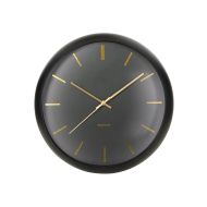 Karlsson Wall Clock Globe Black 40x40x12cm