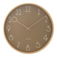 Karlsson Sencillo Wall Clock Green & Natural 40cm