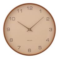 Karlsson Acento Wall Clock Sand & Walnut 40cm