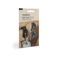 Bobino Key Clip 2Pack Charcoal Grey 3x2x2cm