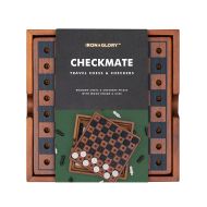 Luckies Iron & Glory Chess & Checkers Multi-Coloured 14x3x14cm