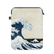 LOQI Hokusai Wave Laptop Sleeve Multi-Coloured 26x36cm