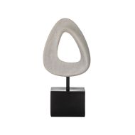 Grand Designs Ridge Sculpture Off White & Black 20.5x9x43cm