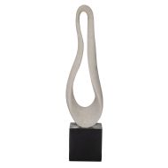 Grand Designs Ryland Sculpture Off White & Black 16.5x15x70.5cm