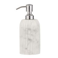 Amalfi Issey Soap Dispenser White/Silver 7.5x7.5x12.5cm/250ml
