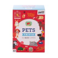 Petit Collage Trivia Cards - Pets Multi-Coloured 9x5x13cm